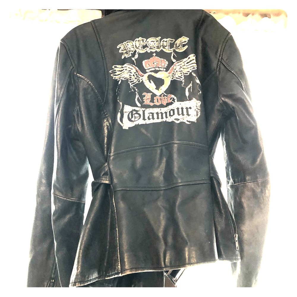 INC brand leather jacket